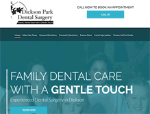 Tablet Screenshot of dicksondentist.com.au